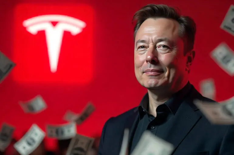 Tesla share price