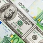 EURUSD Euros and Dollar bills