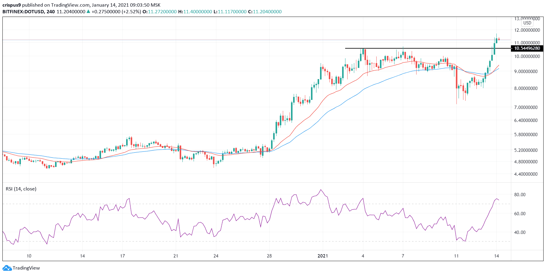 polka crypto price
