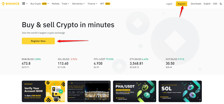 Binance Sign Up