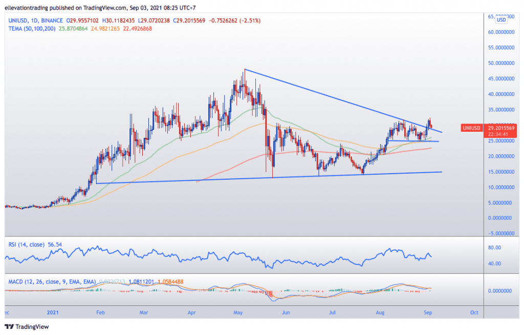 Uniswap price prediction