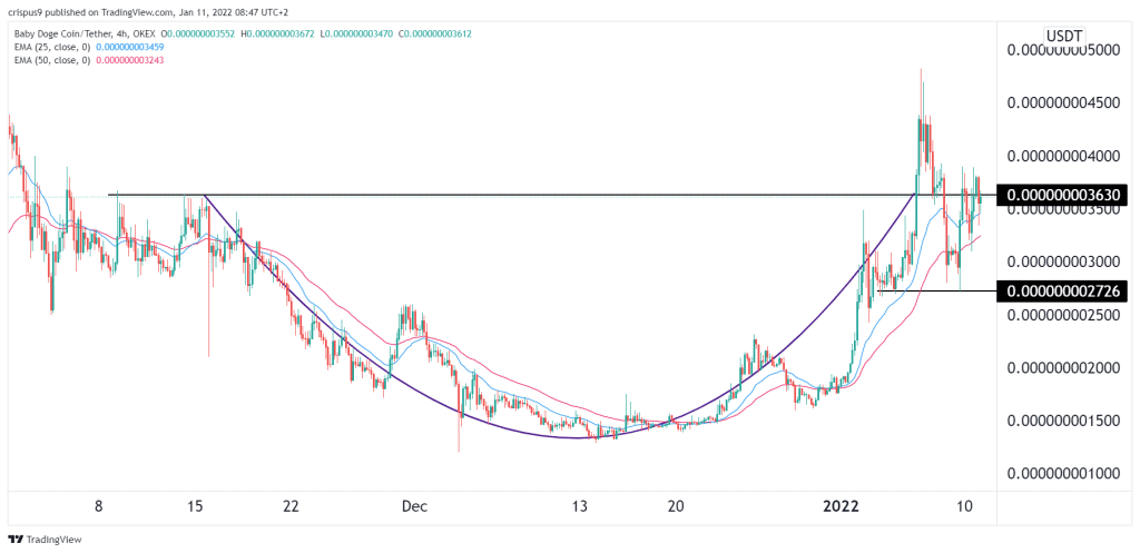 Price baby dogecoin Baby Doge