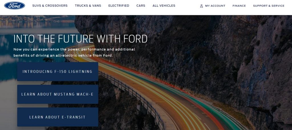 Ford EV cars