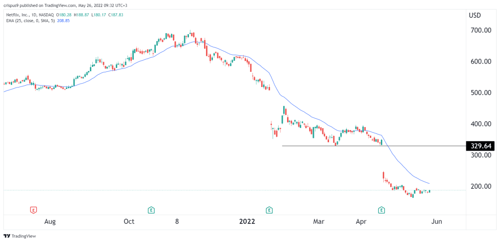 Netflix stoc price