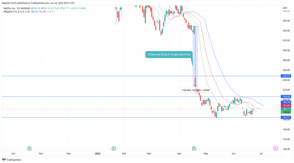 Netflix stock price