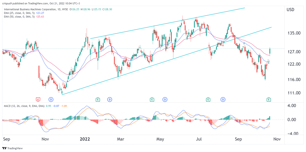 IBM stock price