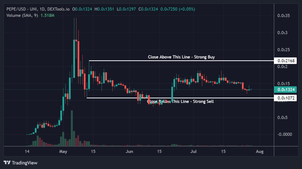 PEPE Coin Price Chart