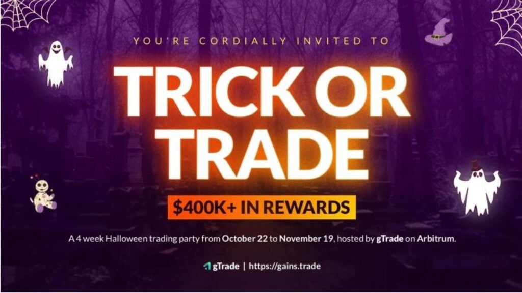 gTrade Launches “Trick or Trade” Halloween Trading Contest on Arbitrum With 0,000 in Rewards