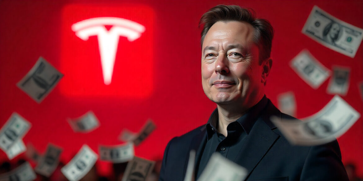 Tesla share price