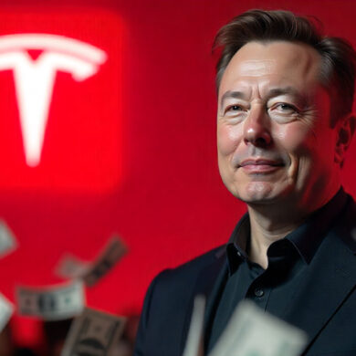 Tesla share price