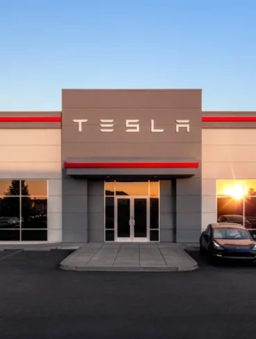 Tesla share price