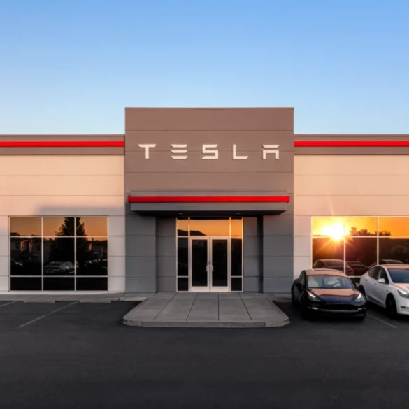 Tesla share price