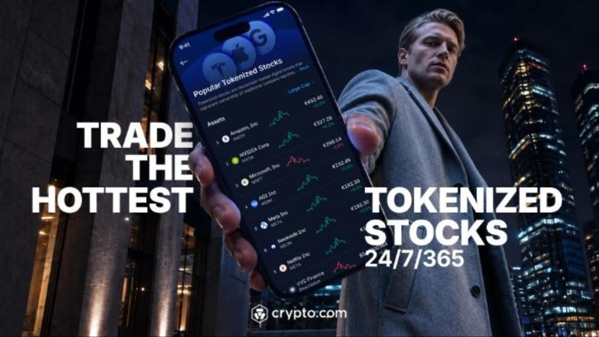 Crypto. com Launches the Future of Trading with Tokenized Stocks